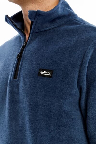 Champp Summit Yarım Fermuarlı Erkek Polar - İndigo