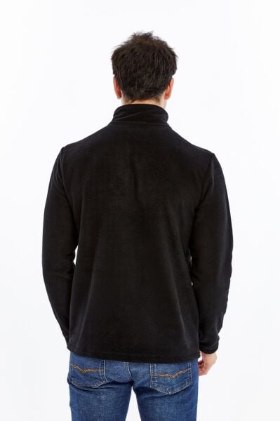Champp Summit Yarım Fermuarlı Erkek Polar - Siyah