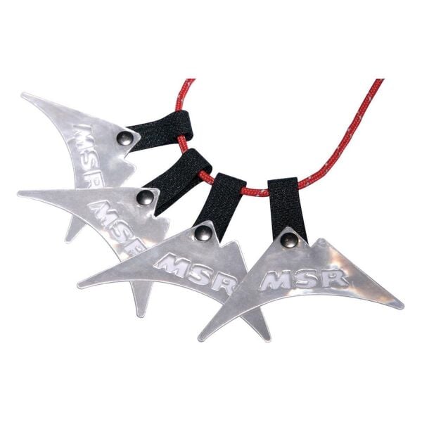 MSR Reflective Guy Line Markers Çadır İpi Reflektörlü Gri