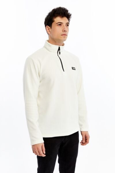 Champp Summit Yarım Fermuarlı Erkek Polar - Beyaz