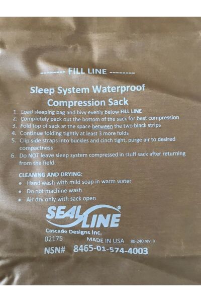 SEALLINE 3 Season Compression Sack Su Geçirmez Çanta 25 Litre Coyote