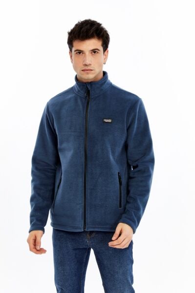 Champp Horiazon Tam Fermuarlı Erkek Polar - İndigo