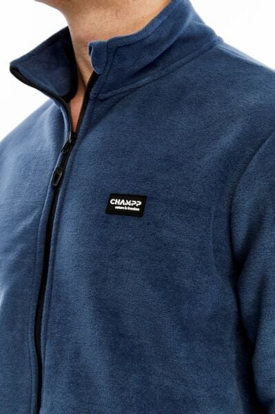 Champp Horiazon Tam Fermuarlı Erkek Polar - İndigo