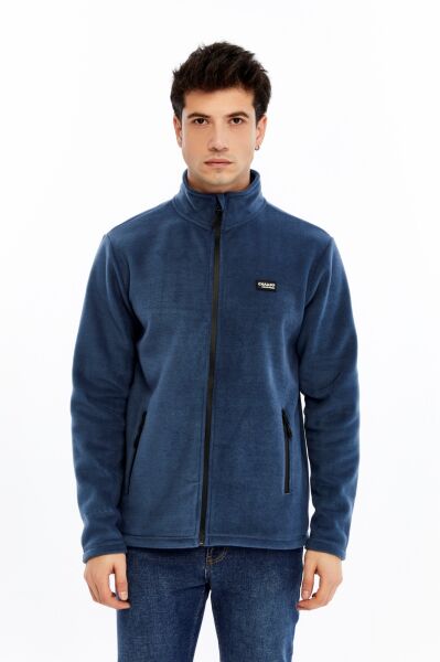 Champp Horiazon Tam Fermuarlı Erkek Polar - İndigo