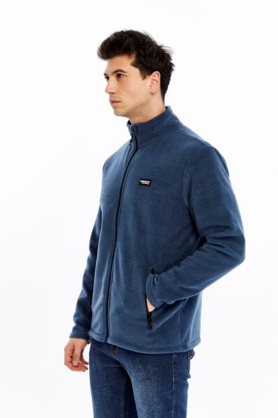 Champp Horiazon Tam Fermuarlı Erkek Polar - İndigo