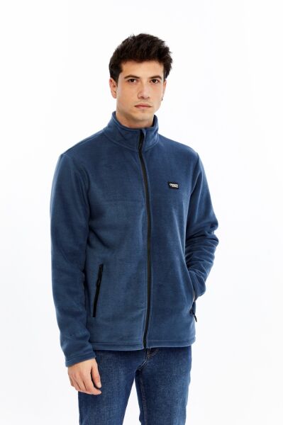 Champp Horiazon Tam Fermuarlı Erkek Polar - İndigo