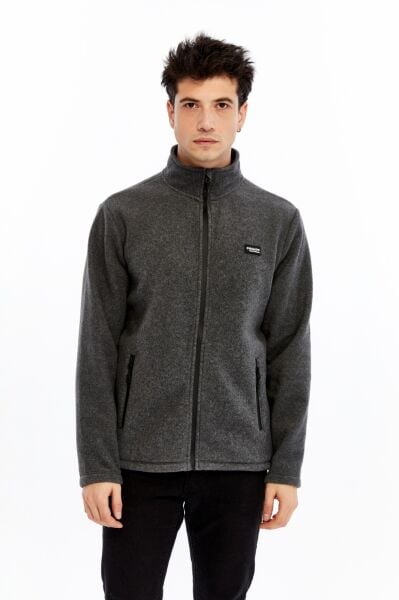 Champp Horizon Tam Fermuarlı Erkek Polar - Antrasit