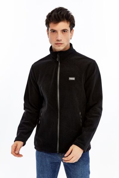 Champp Horizon Tam Fermuarlı Erkek Polar - Siyah