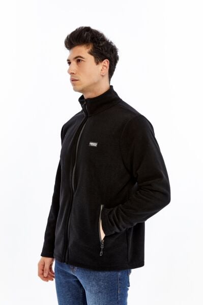 Champp Horizon Tam Fermuarlı Erkek Polar - Siyah