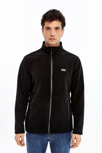 Champp Horizon Tam Fermuarlı Erkek Polar - Siyah