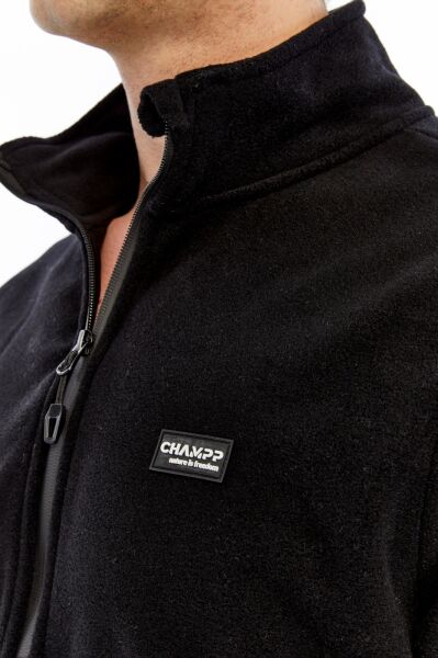 Champp Horizon Tam Fermuarlı Erkek Polar - Siyah