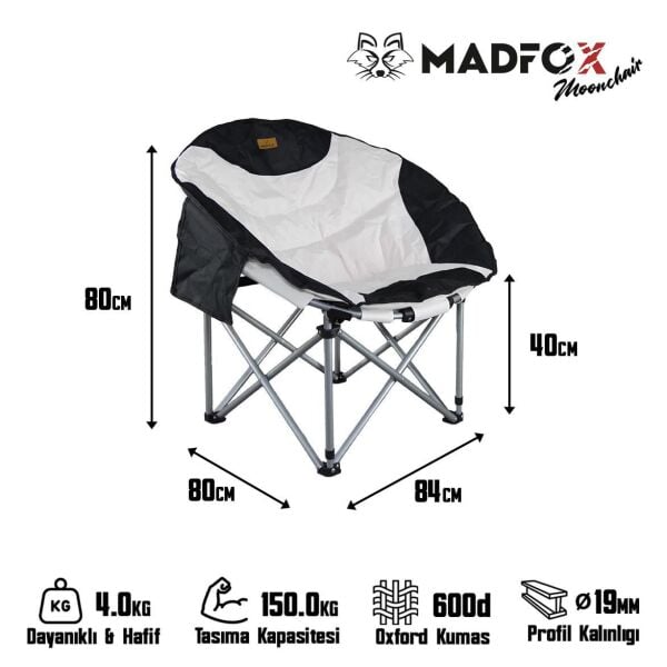 Madfox Moonchair Deluxe Katlanır Kamp Sandalyesi