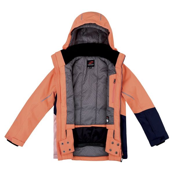 Hannah Kigali Jr Çocuk Kayak Mont - Cantaloupe-Dress blues