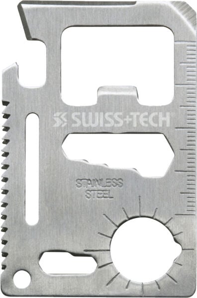 Swiss Tech 15-IN-1 Credit Card Multi-Tool Stainless Steel