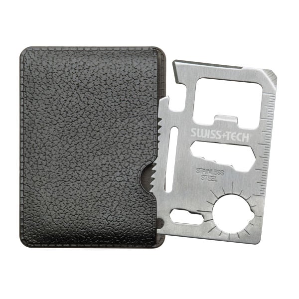 Swiss Tech 15-IN-1 Credit Card Multi-Tool Stainless Steel