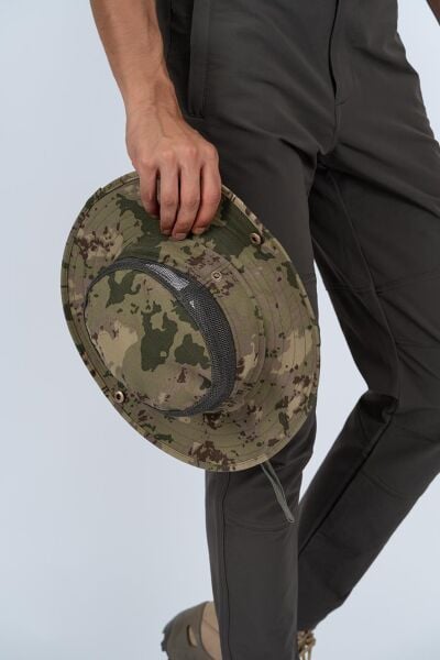 Combat Taktik Fötr Şapka Balıkçı Avcılık Askeri Kamuflaj Boonie