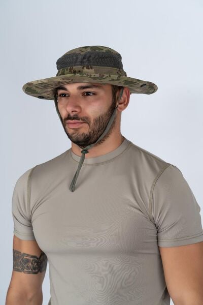 Combat Taktik Fötr Şapka Balıkçı Avcılık Askeri Kamuflaj Boonie