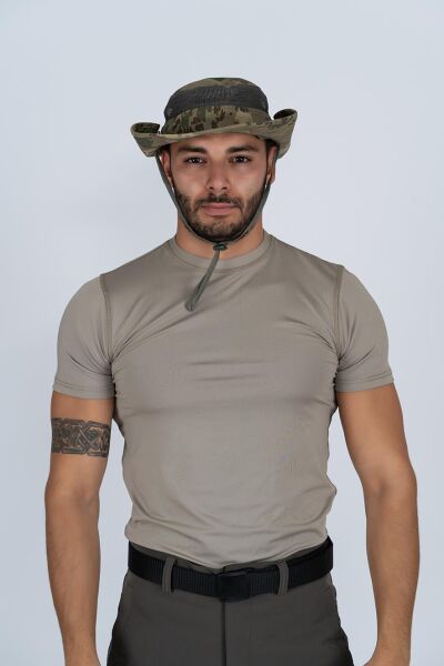 Combat Taktik Fötr Şapka Balıkçı Avcılık Askeri Kamuflaj Boonie