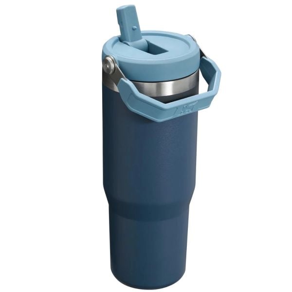Stanley The IceFlow Flip Straw Tumbler Termos Navy 0.89 Litre