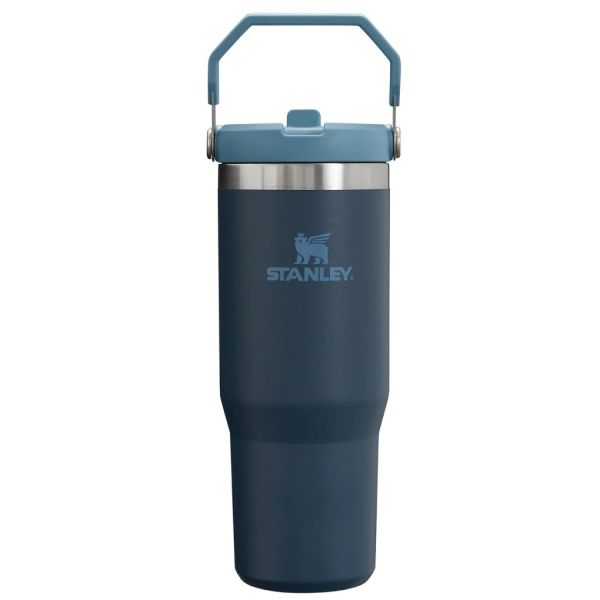 Stanley The IceFlow Flip Straw Tumbler Termos Navy 0.89 Litre