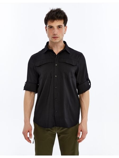 Champp Nomadflex Outdoor Erkek Gömlek - Siyah