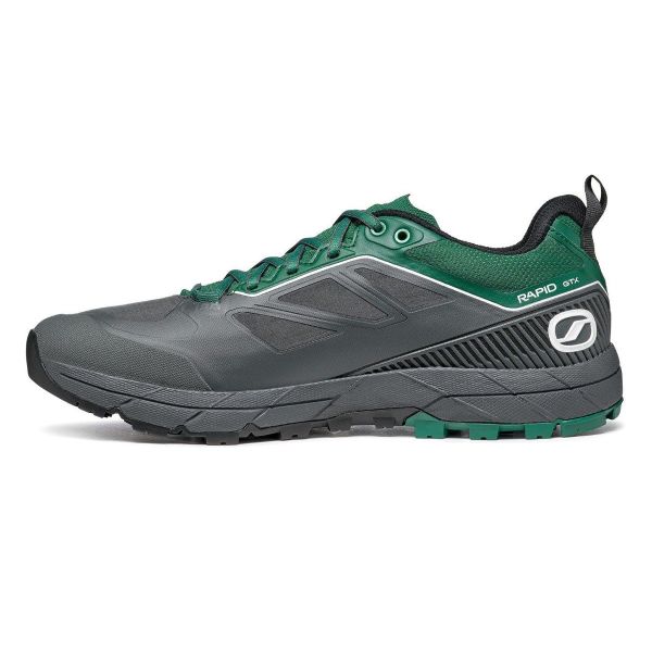 Scarpa Rapid Gore-Tex Erkek Koşu Ayakkabısı Anthracite - Alpine Green