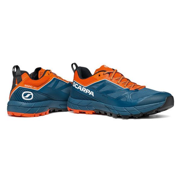 Scarpa Rapid Gore-Tex Erkek Koşu Ayakkabısı Cosmic Blue - Orange