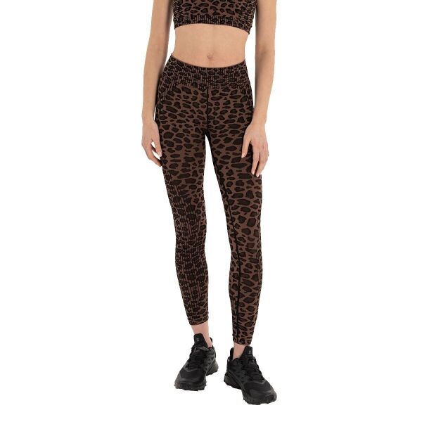 Inguz Leopar Desen Seamless Toparlayıcı Tayt