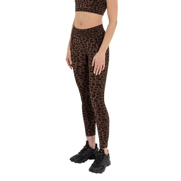 Inguz Leopar Desen Seamless Toparlayıcı Tayt