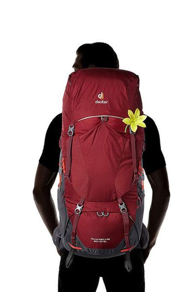 DEUTER Aircontact Lite 60 + 10 SL Kadın Sırt Çantası maron-graphite
