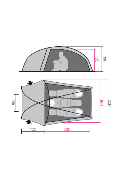 Hannah Sett 2 Kişilik Çadır
