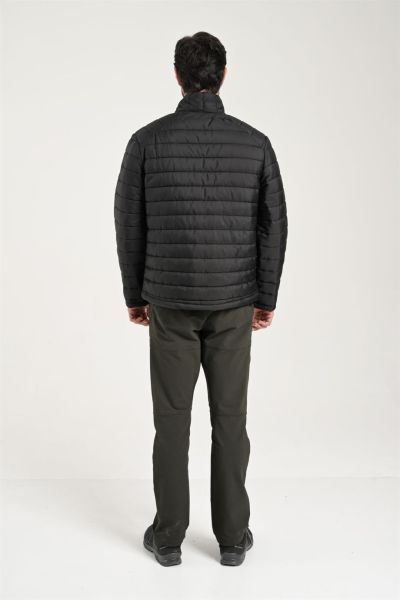 EXUMA ERKEK SİYAH ŞİŞME MONT