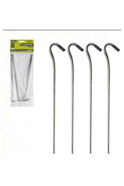 Summit 23cm/6mm Kuvvetli Çelik Çadır Kazığı 4'lü Paket Alu