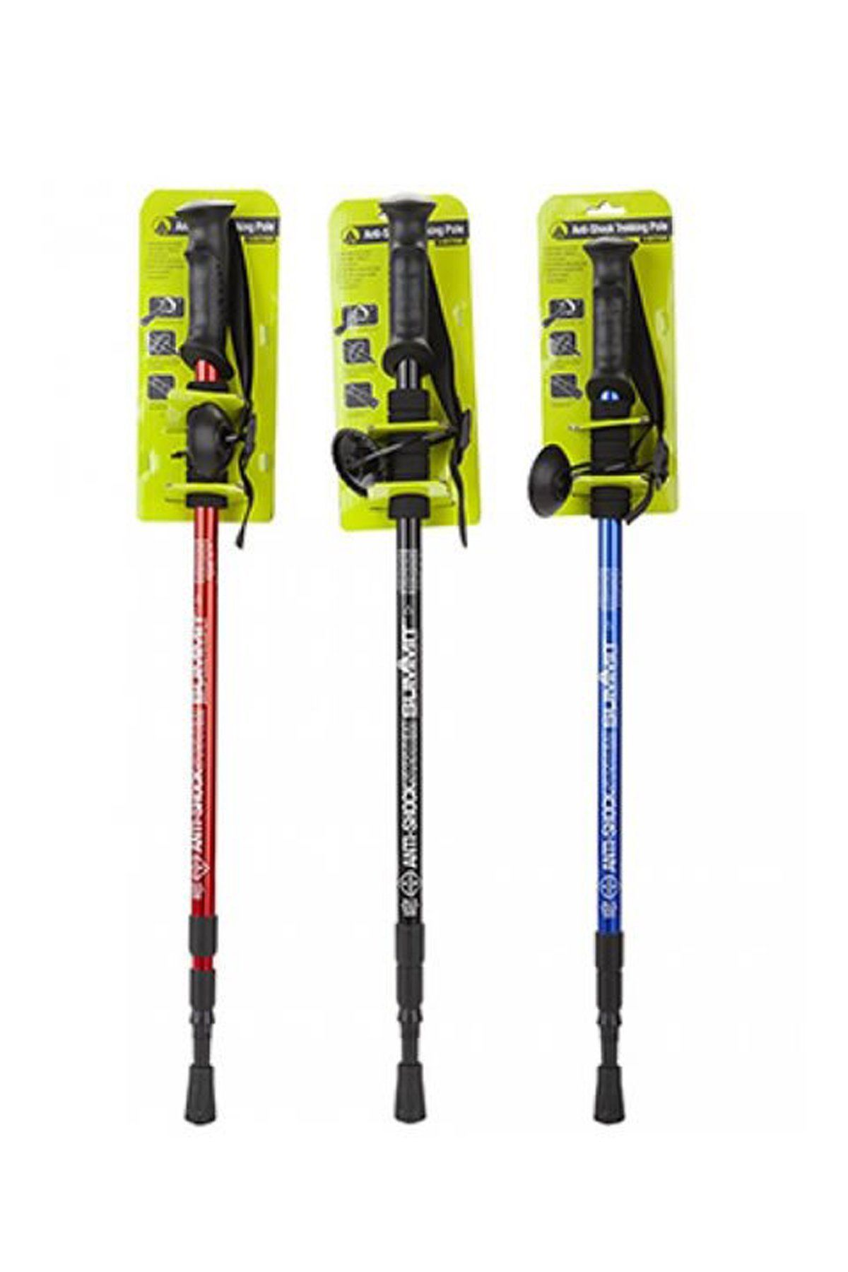 Summit Anti Shock Trekking Pole 3 Parçalı Anti Şok Trekking Batonu Blue
