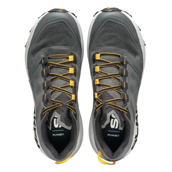 Scarpa Spin Planet Erkek Koşu Ayakkabısı Anthracite - Saffron