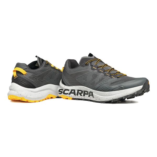 Scarpa Spin Planet Erkek Koşu Ayakkabısı Anthracite - Saffron