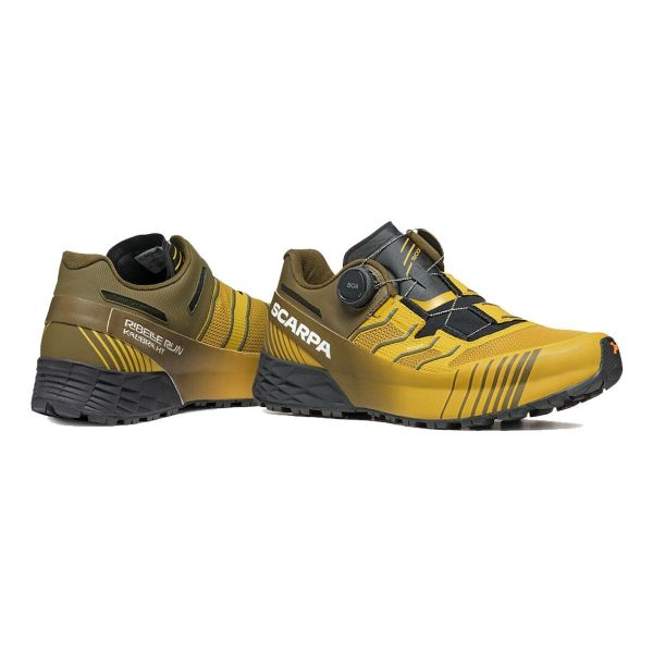 Scarpa Ribelle Run Kalibra HT Erkek Koşu Ayakkabısı Oil Yellow - Ivy Green