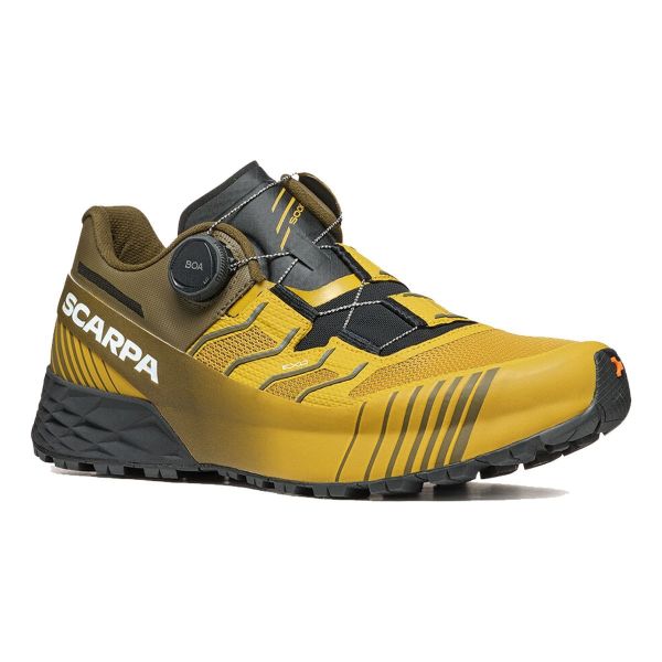 Scarpa Ribelle Run Kalibra HT Erkek Koşu Ayakkabısı Oil Yellow - Ivy Green