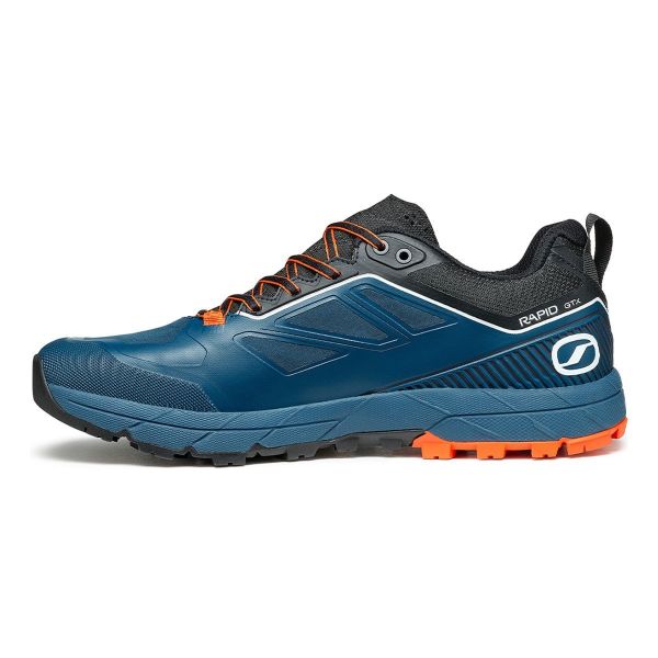 Scarpa Rapid Gore-Tex Erkek Koşu Ayakkabısı - Cosmic Blue - Orange