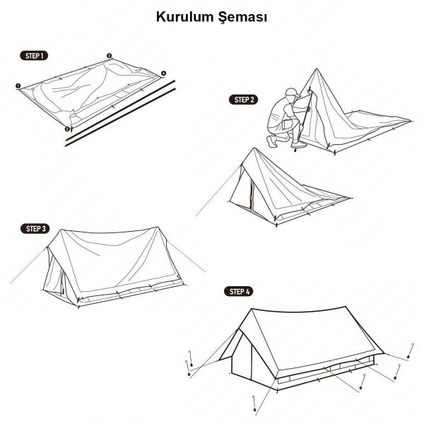 Naturehike Extend 5.6 Eaves Tower Pamuklu Aile Glamping Çadırı