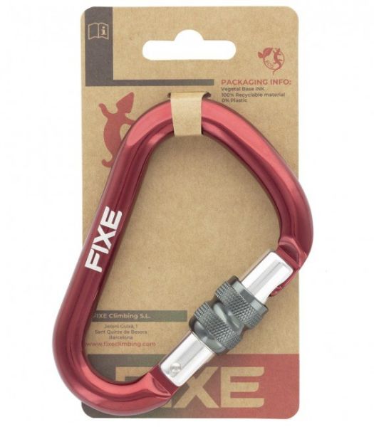 Fixe LOTUS STONE Screw Gate Kilitli Karabina Red-Grey