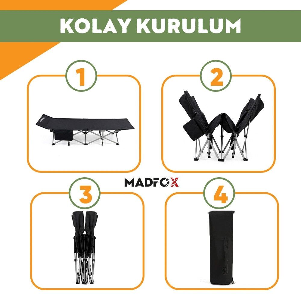 Madfox AeroLift Katlanır Kamp Yatağı Kampet