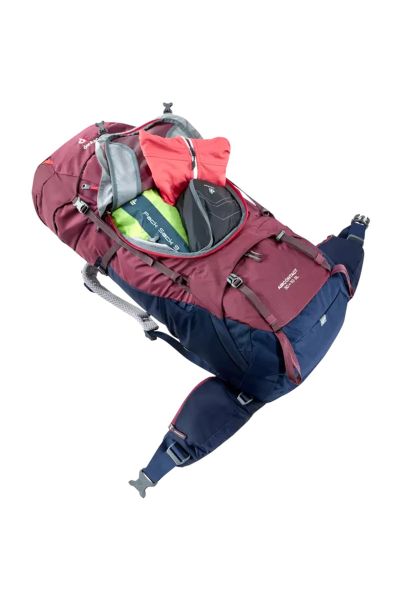 DEUTER Aircontact 50 + 10 SL Kadın Sırt Çantası blackberry-navy