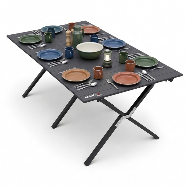 Madfox Foldex Katlanabilir Alüminyum Kamp Masası 80*62*146 cm