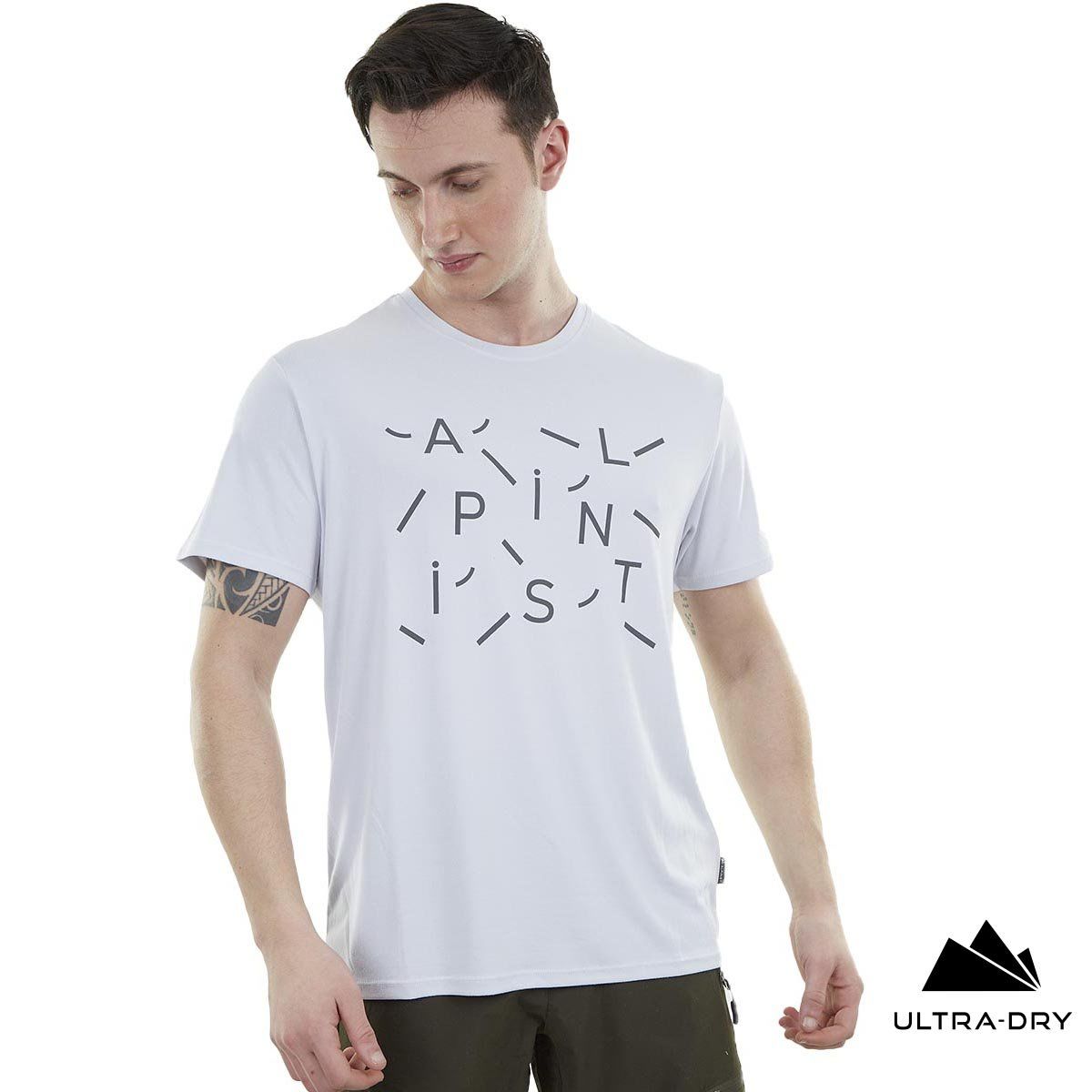 Alpinist Baseline Ultra Dry Erkek T-Shirt  Beyaz